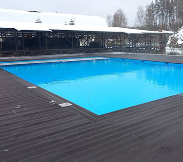 Аквапарк на территории без посторонних